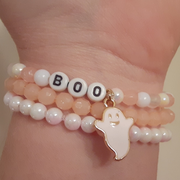 ๐ Set of 3 Blush Halloween Stretch Bracelets - Picture 2 of 6